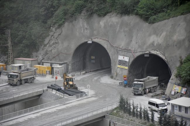 Yeni Zigana Tüneli'nin yüzde 87'si tamamlandı